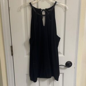 Express Black Keyhole Tank Top